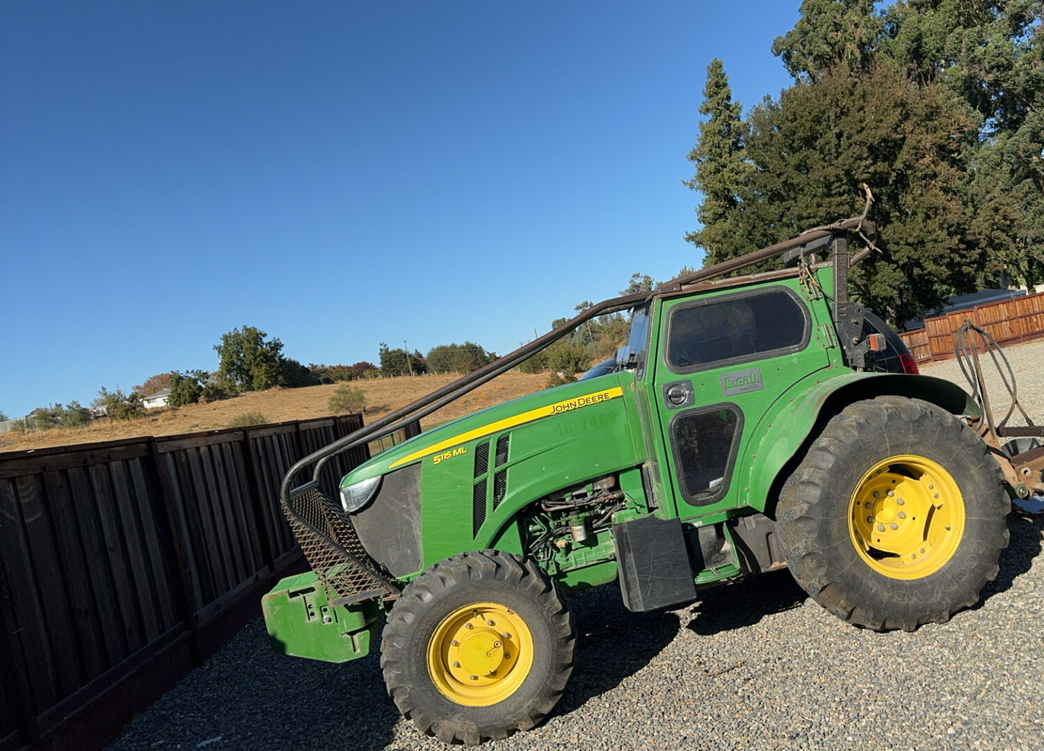CKJ Ag Services John Deere 5115ML tractor in Oakdale, California